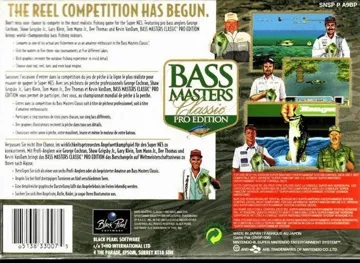 Bass Masters Classic - Pro Edition (USA) box cover back